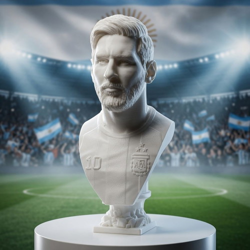 Lionel Messi Bust collectible 3D printed sculpture new