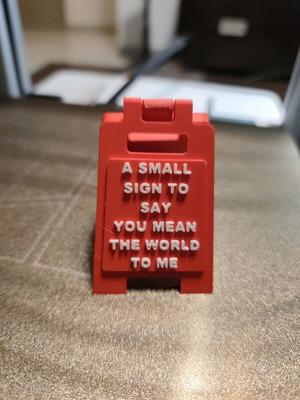 Handmade Mini Decorative Sign 3D Printed new