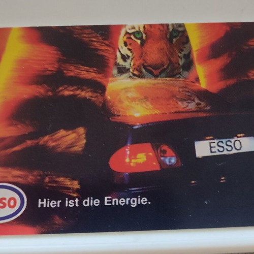 German Thematic Phone Card used, advertising and tiger design