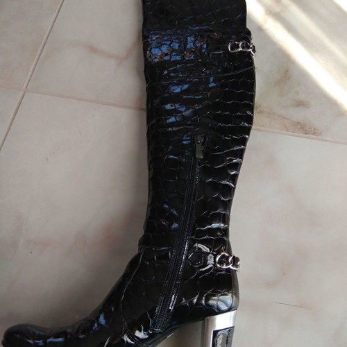 Ioannou boots used, size 37, black, leather