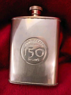 Dewars flask used, commemorative edition 1846-1996
