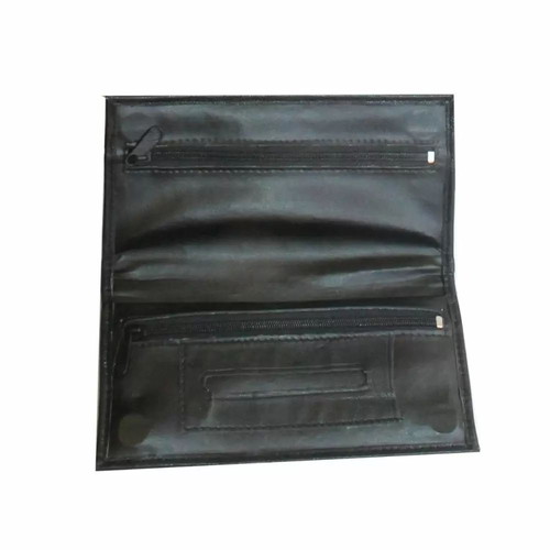 Over Top leather tobacco pouch black new