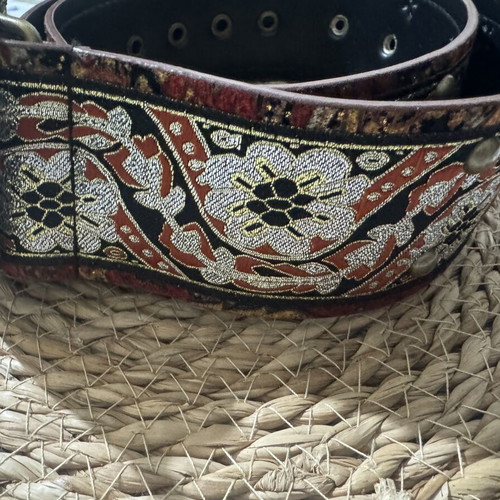 Waist belt new, 1m length and 6cm width, multicolor