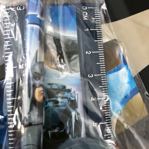 Batman Begins movie school set new with pencil, ruler, sharpener, eraser and notebook DC Comics