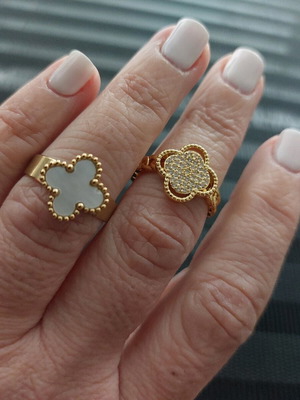 Adjustable ring new, gold color, stainless steel