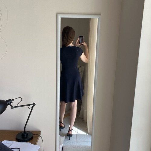 Zara navy blue dress size S like new