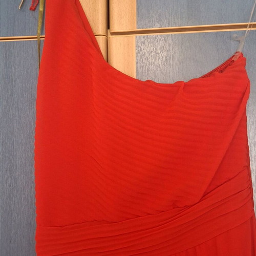Red one-shoulder dress size large like new by Riviere