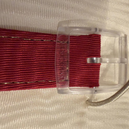 Swatch Gent Roi Soleil watch 1993 limited edition like new, blue dial, red leather strap
