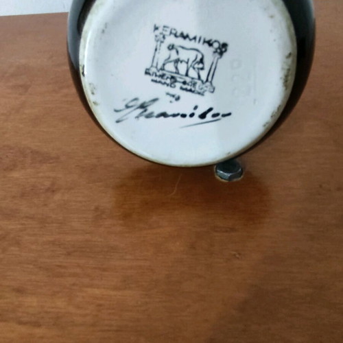 Ceramic vase KERAMIKOS like new with artist signature
