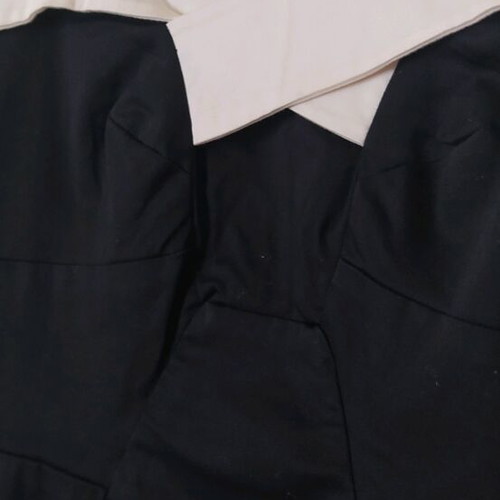 Sarah Lawrence dress black with white straps like new