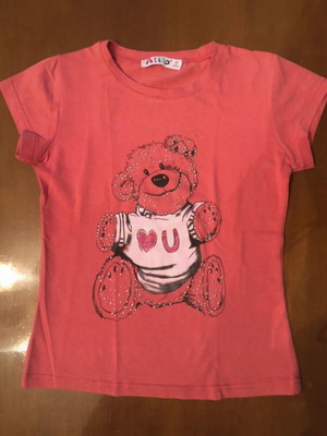 Ativo T-shirt for 10-year-old girls, pink, size 140 cm