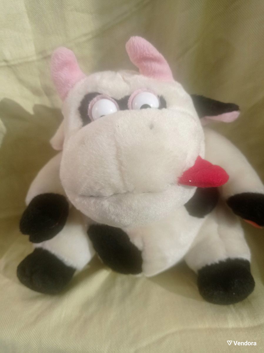 Talking vibrating plush cow used 20cm -  27,00 - Vendora.cy