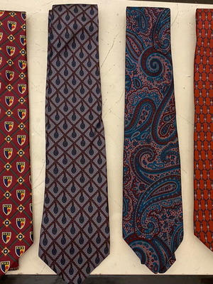 Vintage ties Tommy Hilfiger, Guy Laroche, Givenchy, Paco Rabanne like new, set of 4