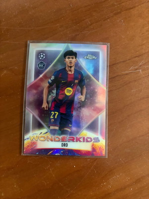 DRO 2025-26 Topps Chrome Uefa Ucc Wonderkids Refractor RC Barcelona new