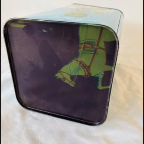 Cypriot Tin Box Used Large Collectible from 1960