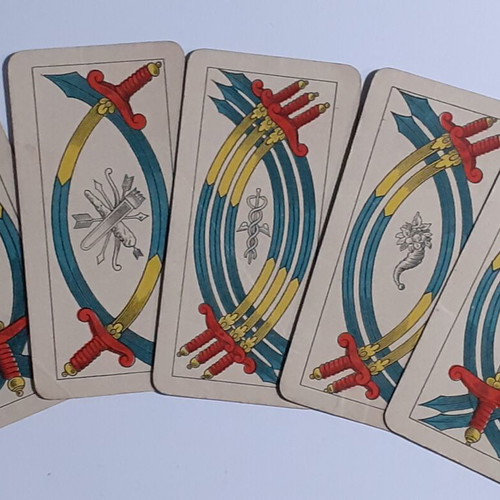 Collectible old ELLINIKON MONOPOLION playing cards used