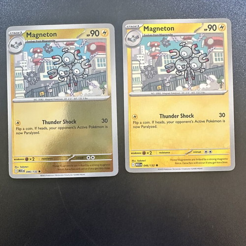 Magneton 046/132 Mega Evolution Pokemon cards, normal and reverse