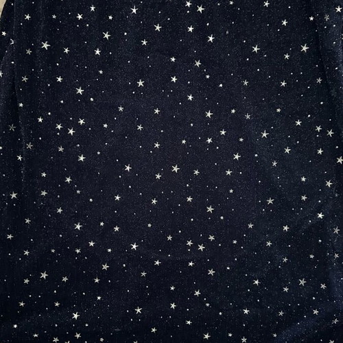 Elli White velvet dress with celestial print, long sleeves, like new