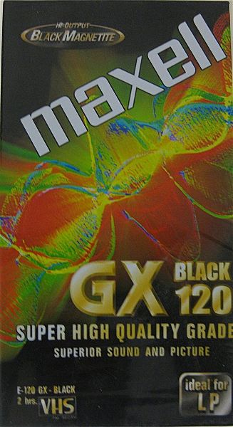  MAXELL VHS 120 GX-BLACK (2 HOURS)