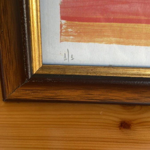 Woodcut titled 'Haravgi' with frame new