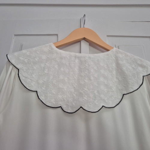 Never Fully Dressed Kira Midi Dress white, like new, UK 6 XS