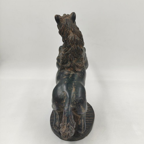 Bronze horse sculpture used with patina