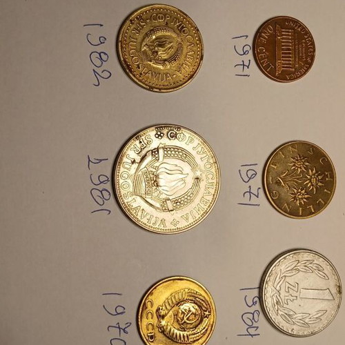 Foreign coins used, various countries, 1862-1903