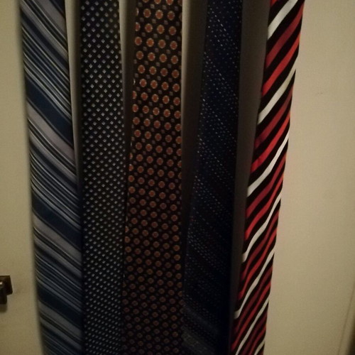 Ties used multicolored