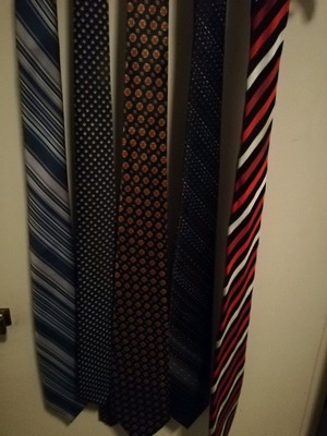 Ties used multicolored
