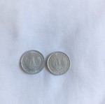 Set of 2 10 Lepta Coins 1973 like new