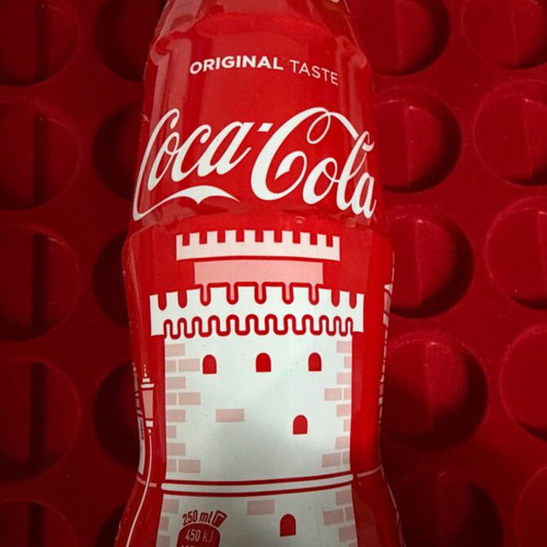 Coca Cola Thessaloniki collectible bottles set of 2, full