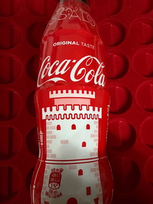Coca Cola συλλεκτικά μπουκάλια Θεσσαλονίκης, σετ 2, γεμάτα