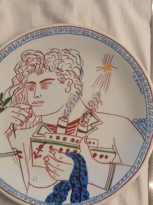 Collectible numbered plate by A. Fassianos new