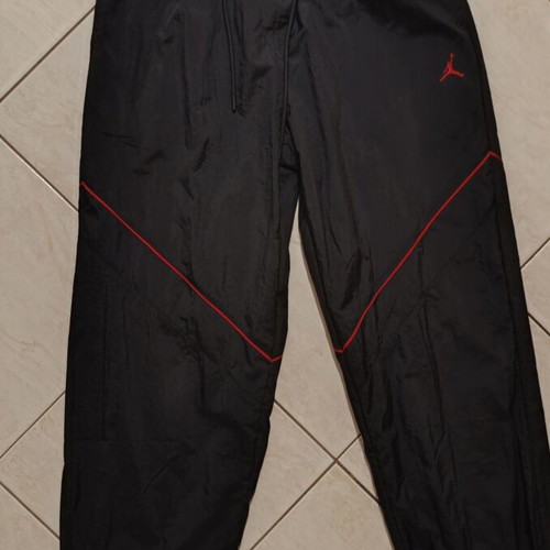 Jordan track pants new large oversized fit black and red
