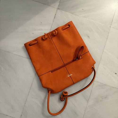 KEM backpack bag like new, orange spring-summer color