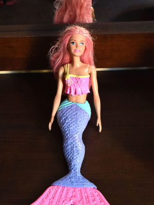 Barbie mermaid doll used