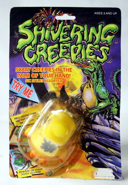 VINTAGE 90's SHIVERING CREEPIES IN THE PALM OF YOUR HAND SCARY MONSTER ACTION ΦΙΓΟΥΡΑ ΣΦΡΑΓΙΣΜΕΝΟ !
