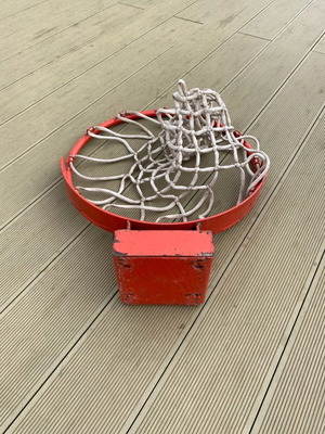 Basketball hoop used heavy-duty with professional net