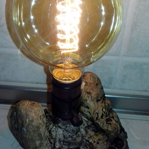 Driftwood lamp in vintage style new