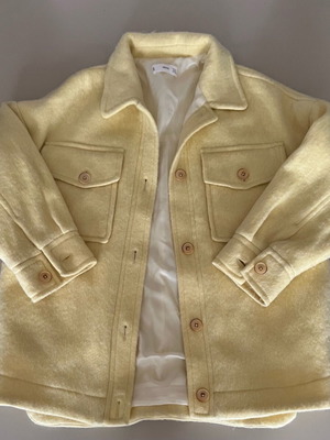 Mango women's jacket used yellow oversized size S