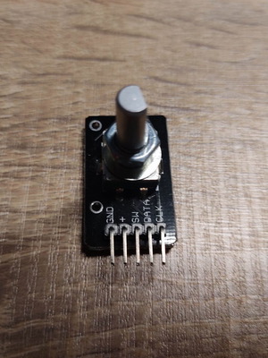 Arduino rotary encoder new with push button and 5 pins