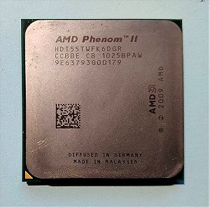 Εξαπύρηνος επεξεργαστής AMD Phenom II X6 1055T (95 Watt) AM3/AM3+