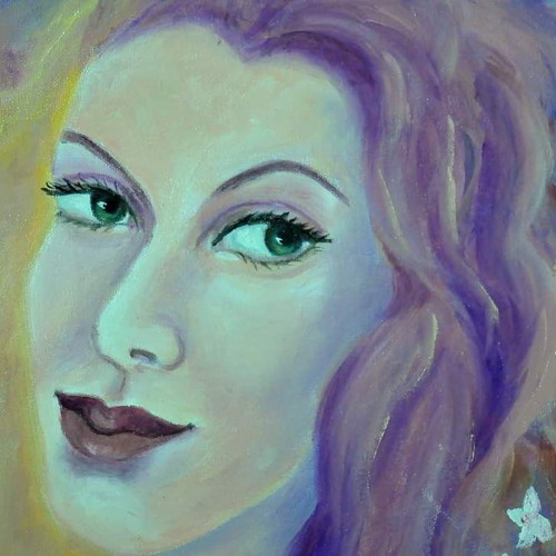 Oil painting diptych on canvas 50x60 cm each new