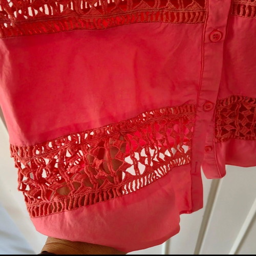 Morena Spain Sleeveless Shirt Like New, Orange