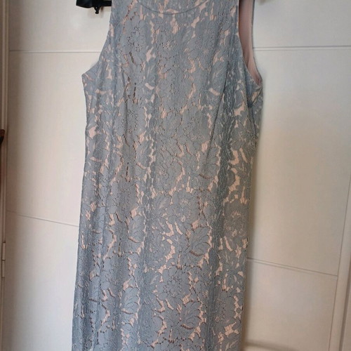 Dress like new, American size 12, gray and beige