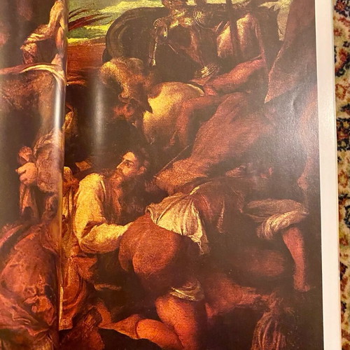 Religious painting used, Christ Passion and Crucifixion