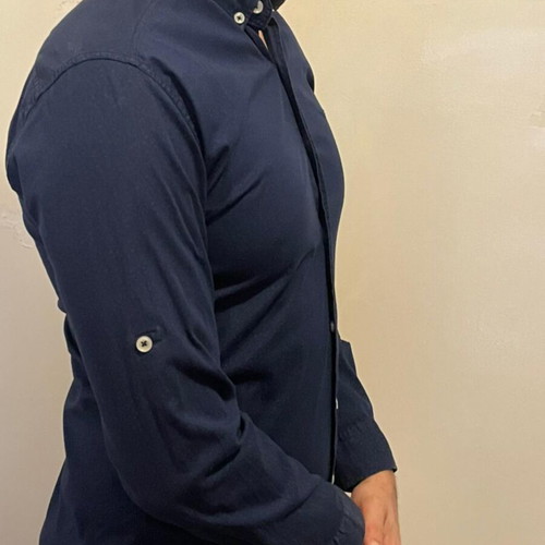 Code blue cotton shirt size M used