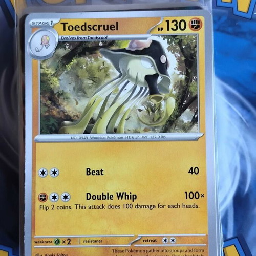 Toedscruel Pokemon card 119/197 Obsidian Flames