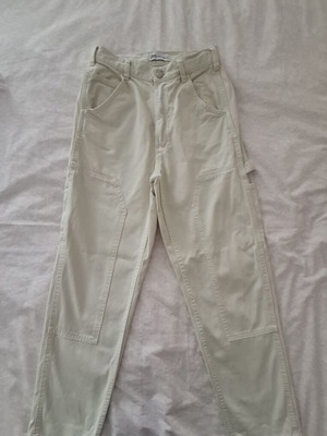 Zara off-white cargo pants like new, XS