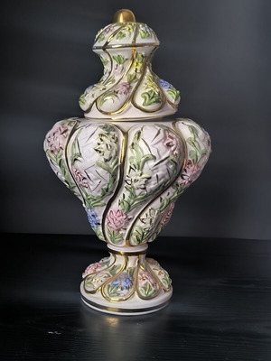Italian vintage vase used, Bassano del Grappa style